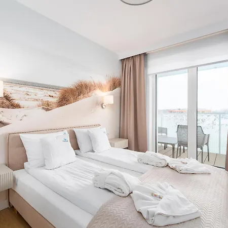 Polanki Aqua 3-pokojowy -premium- Family - Baseny, Wellness I Blisko Morza Garage & Pool Access Апартаменты Колобжег